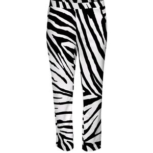 Ladies crop zebra pants